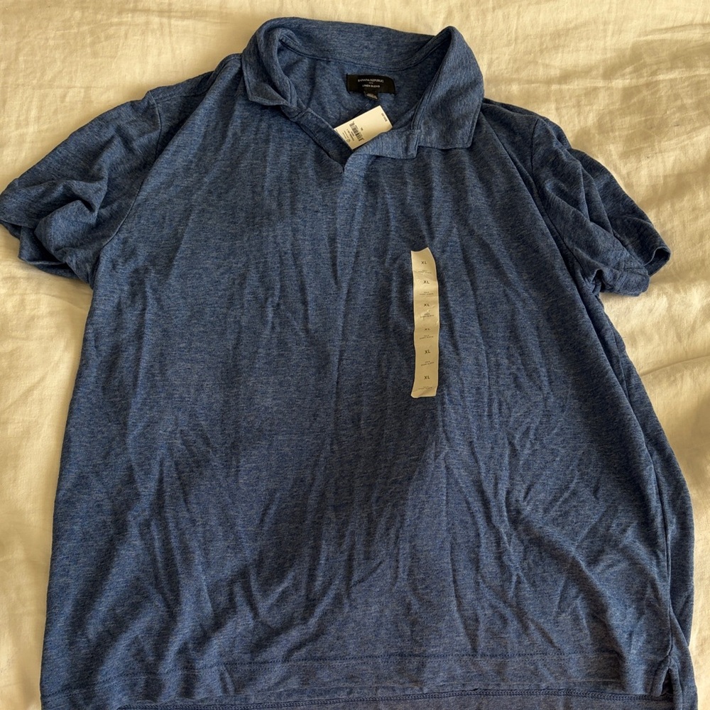 Banana Republic Men’s Blue Polo Shirt NWT - XL